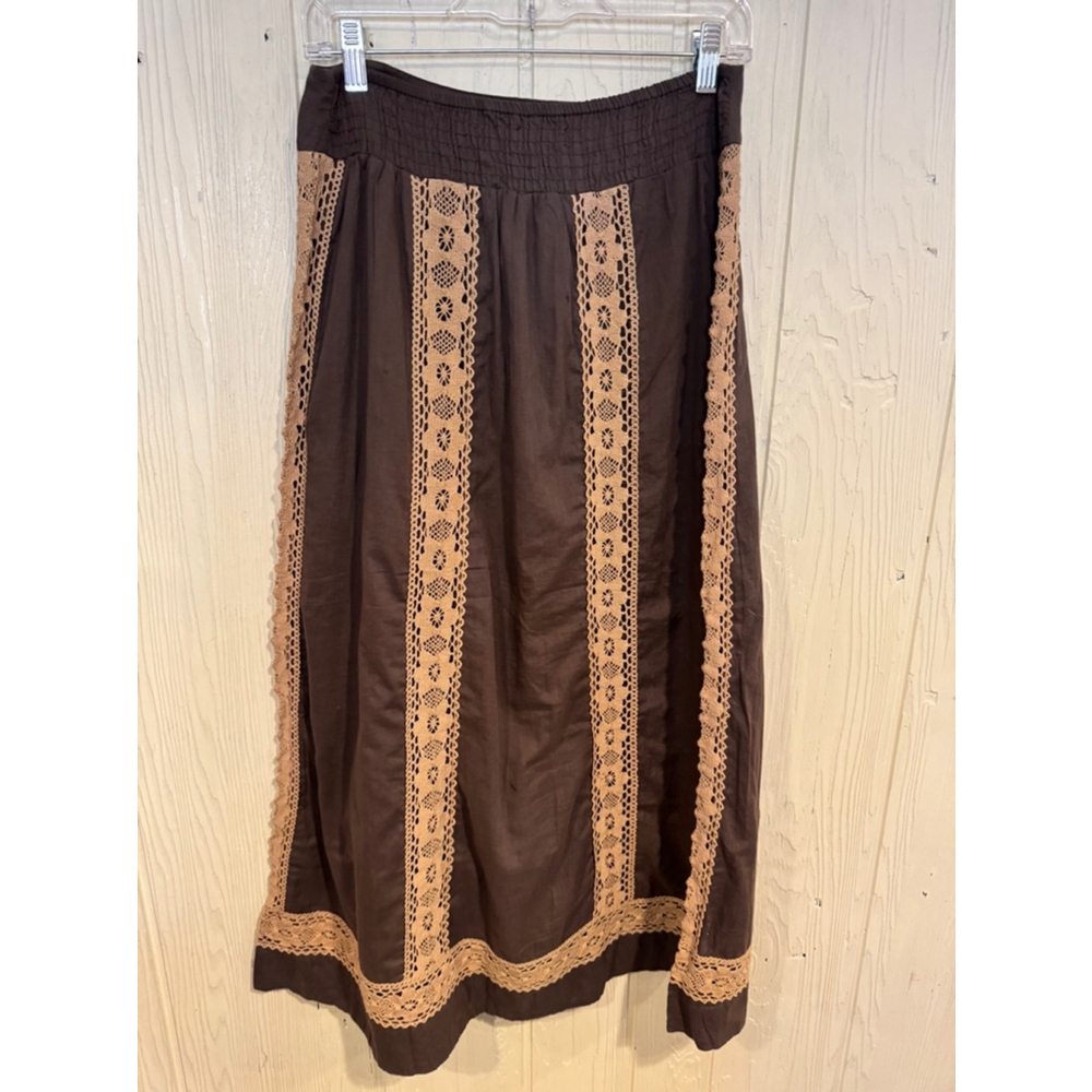 Solitaire Los Angeles Skirt Size S Brown - Picture 4 of 10